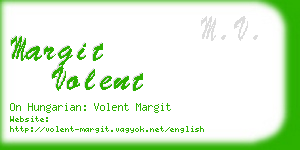 margit volent business card